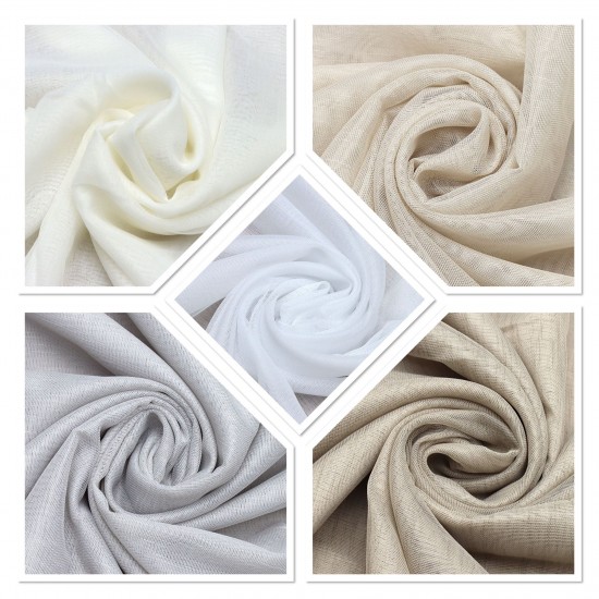 Crash V--9 Wholesale Crepe Knitted Linen Tulle Curtain Fabrics Living Room and Bedroom Curtains 6 Models 100% Polyester